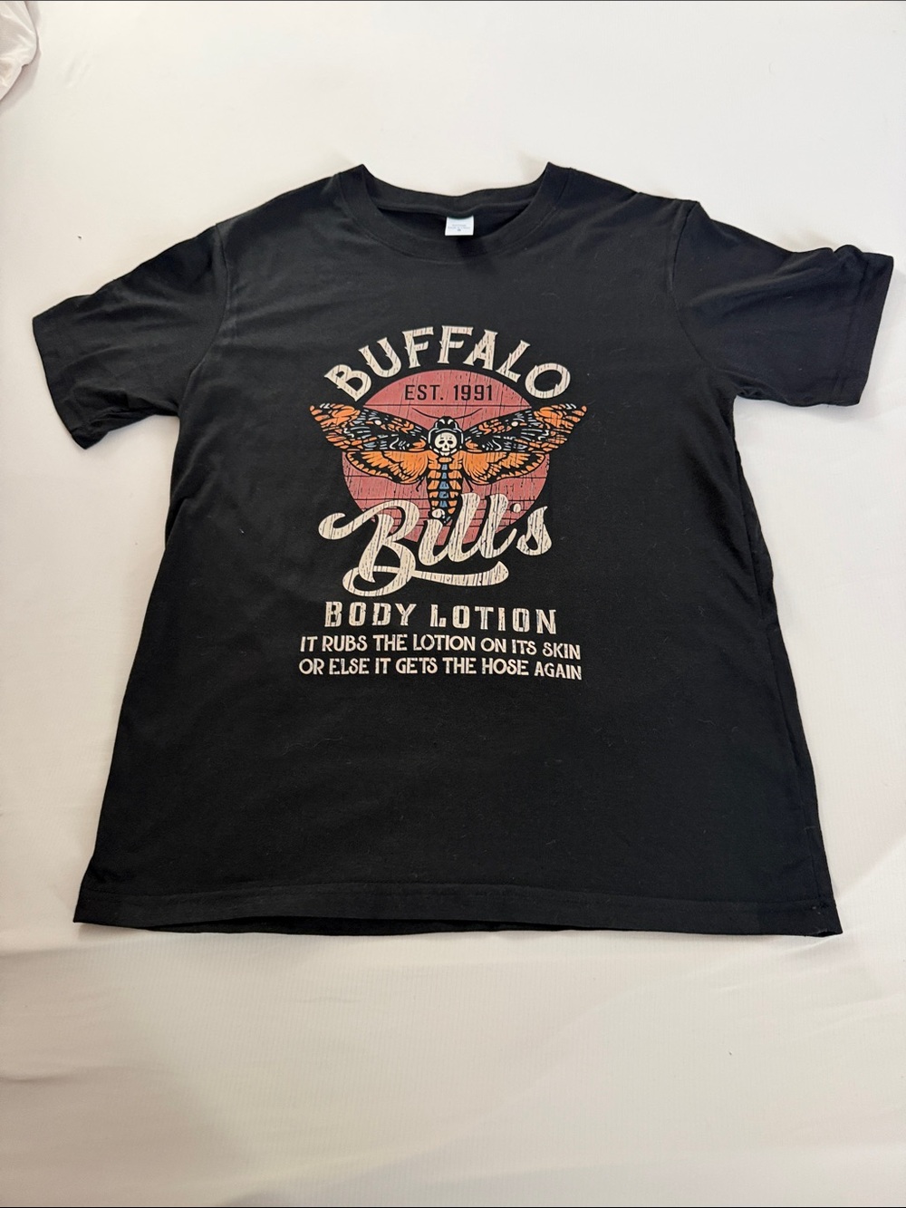 Mens Buffalo Bill’s Handcream funny shirt Graphic Black Short-Sleeve Tee